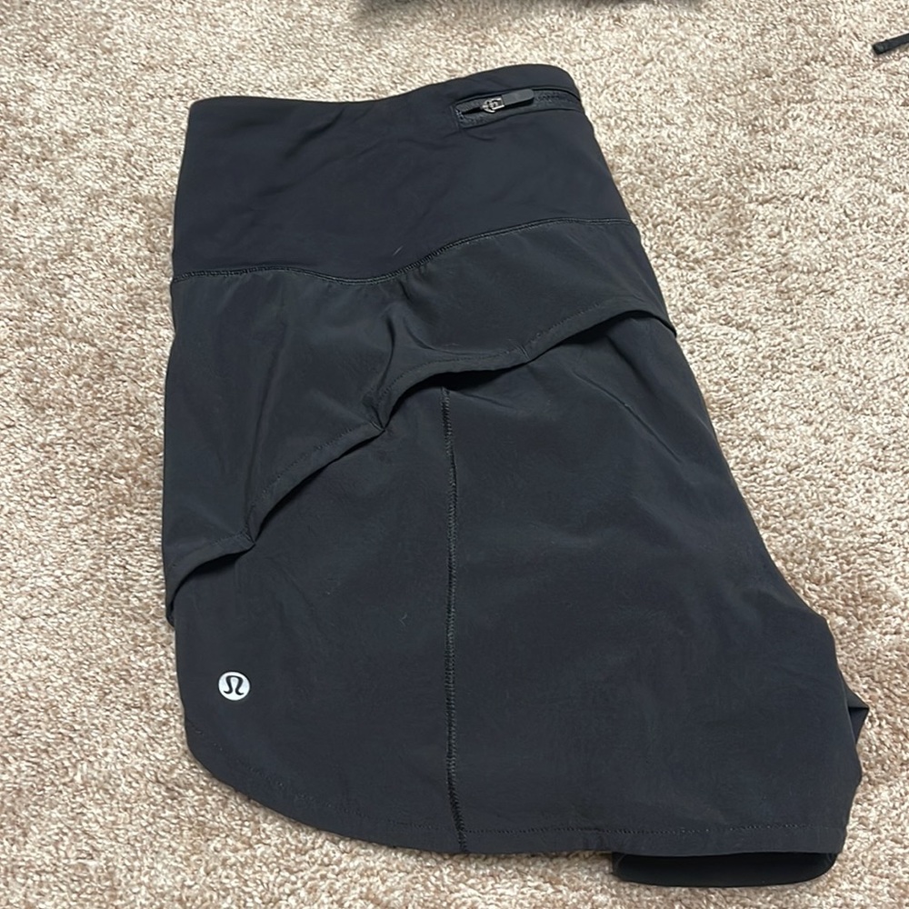 Lululemon speed up shorts 12 TALL black